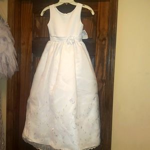 Tiffany white girl's dress 6